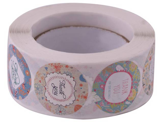 500Pcs Sticker Roll - Thank You 2