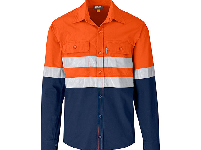 Access Long Sleeve Vented 100 Percent Cotton Work Shirt - Image 2