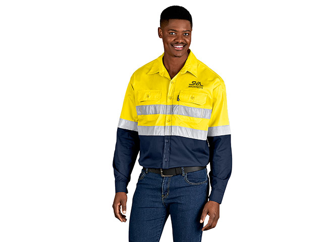 Access Long Sleeve Vented 100 Percent Cotton Work Shirt