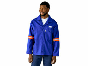 Artisan Premium 100 Percent Cotton Jacket - Reflective Arms and Back - Orange Tape