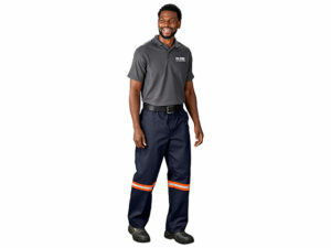 Artisan Premium 100 Percent Cotton Pants - Reflective Legs - Orange Tape