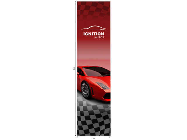Champion Sublimated Flag Fountain 1m X 4m Skin