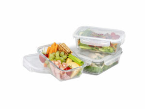 Clarion Glass Tub Food Container