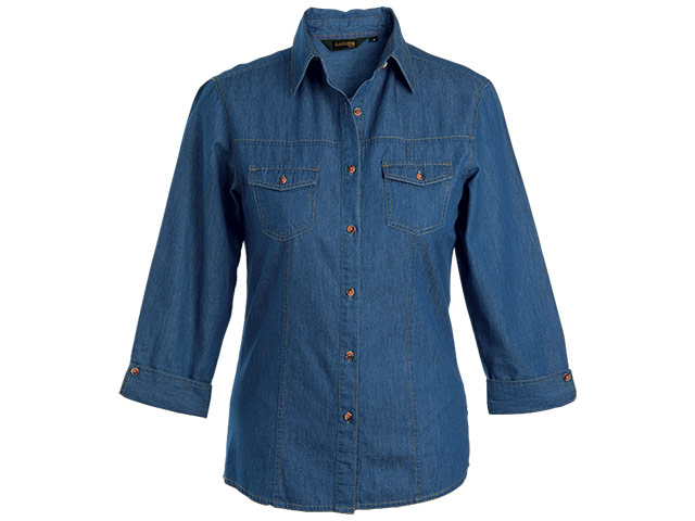 Ladies Denver Denim Blouse - Image 3