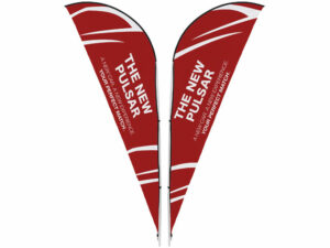 Legend 2M Sublimated Sharkfin Double-Sided Flying Banner