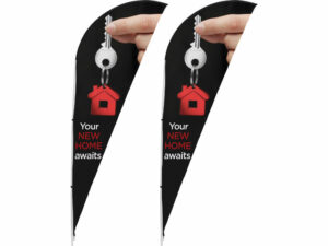 Legend 2M Sublimated Sharkfin Single-Sided Flying Banner (Set Of2)