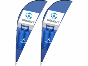 Legend 3M Sublimated Sharkfin Single-Sided Flying Banner (Set Of2)