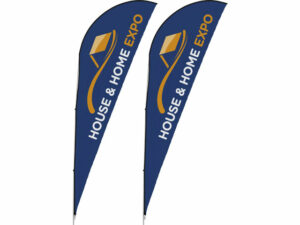 Legend 4M Sublimated Sharkfin Single-Sided Flying Banner (Set Of2)