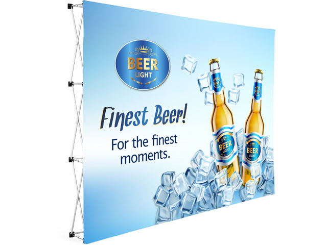 Legend Straight Banner Wall 3M X 2.25M