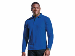 Mens 175G Pique Knit Long Sleeve Golfer