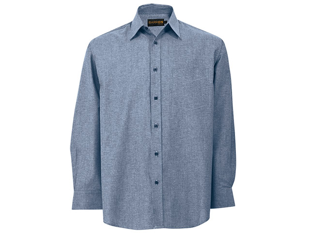 Mens Oxford Lounge Long Sleeve Shirt - Image 2