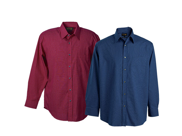 Mens Pioneer Check Lounge Long Sleeve Shirt - Image 5