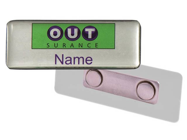 Name Badge Magnet Clip - Std Size (70Mm X 30Mm)