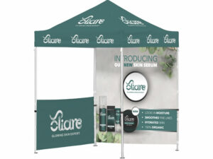 Ovation Sublimated Gazebo 2M X 2M - 1 Half-Wall Skin - 1 Full-Wall Skin