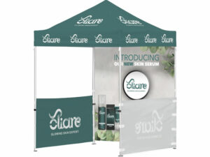 Ovation Sublimated Gazebo 2M X 2M - 2 Half-Wall Skins - 1 Full-Wall Skin