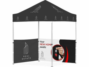 Ovation Sublimated Gazebo 2M X 2M Petite Frame - 2 Half-Wall Skins