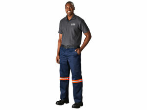 Site Premium Polycotton Pants - Reflective Legs - Orange Tape