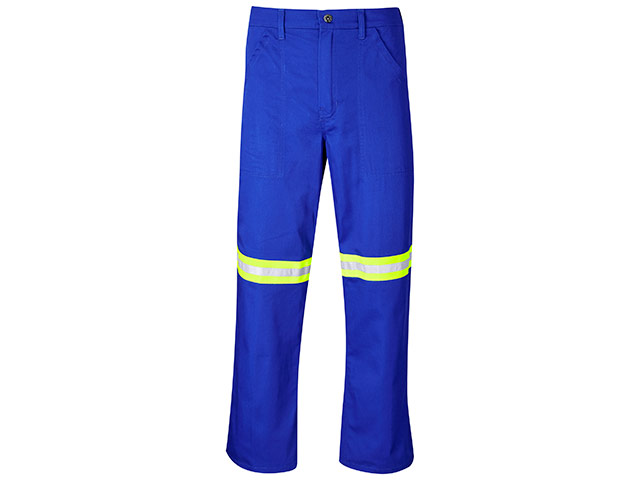 Site Premium Polycotton Pants - Reflective Legs - Yellow Tape - Image 4