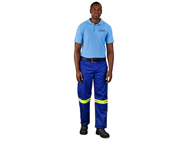 Site Premium Polycotton Pants - Reflective Legs - Yellow Tape