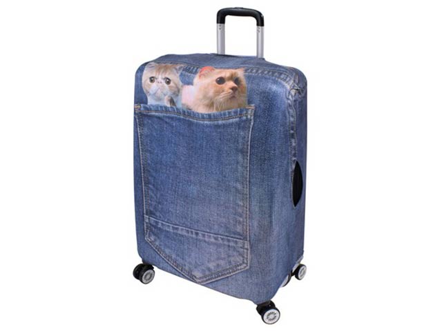 Stretch Luggage Cover - 28 Inch (Cats)