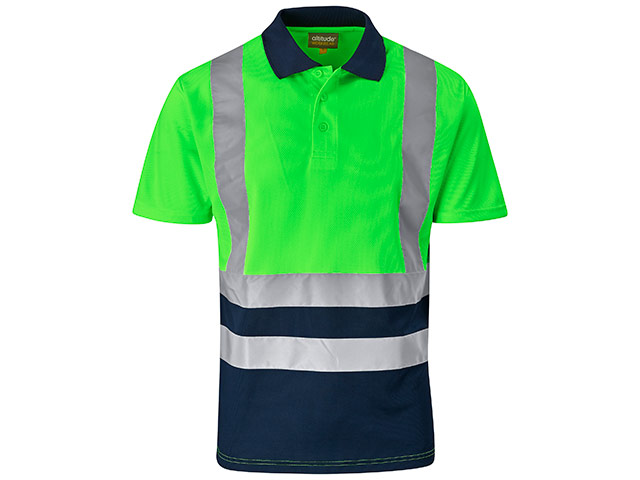 Surveyor Two-Tone Reflective Golf Shirt - Image 2