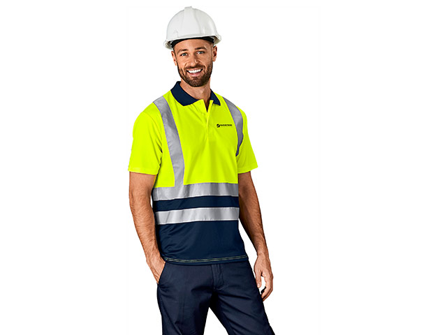 Surveyor Two-Tone Reflective Golf Shirt
