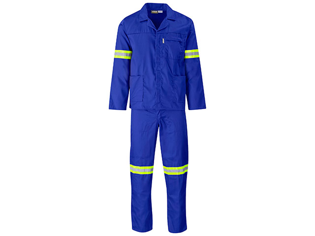 Trade Polycotton Conti Suit - Reflective Arms and Legs - Yellow Tape - Image 3