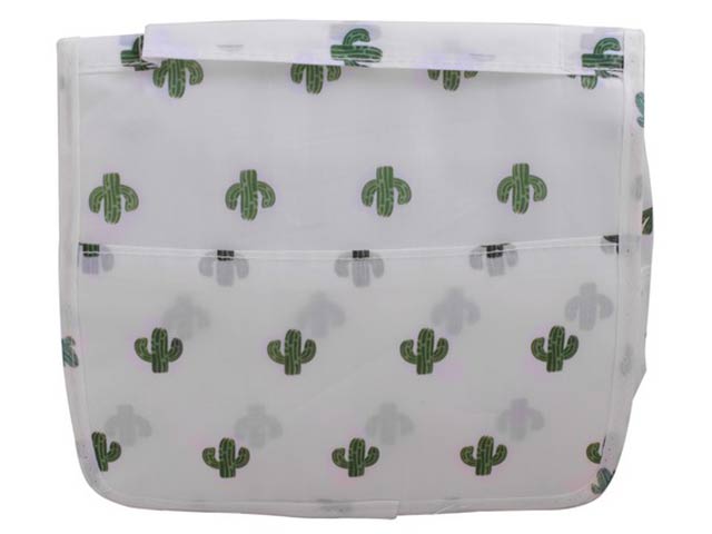 Velcro Hanging Toiletry Bag (Cactus Print) - Image 2