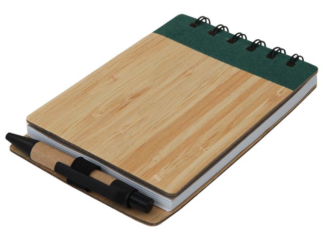 Wood Pocket Notepad And Sticky-Memo And Pen - Image 2