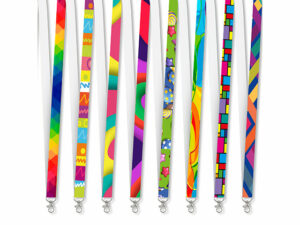 Kaleidoscope Satin Lanyard