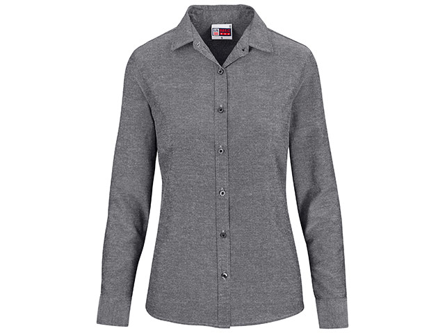Ladies Long Sleeve Oxford Shirt - Image 2