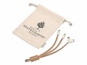 Okiyo Soshin Cork 3-In-1 Charging Cable
