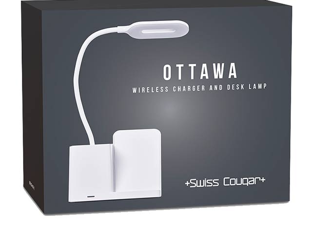 Swiss Cougar Ottawa Wireless Charger And Desk Lamp - Image 2