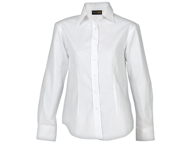 Brushed Cotton Twill Blouse Long Sleeve Ladies - Image 4
