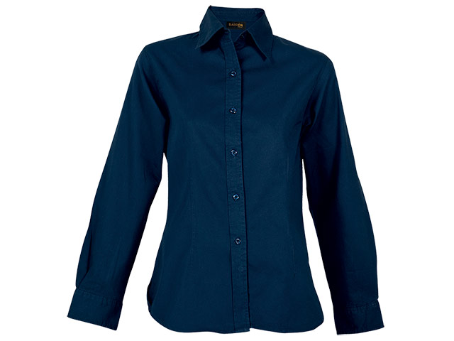 Brushed Cotton Twill Blouse Long Sleeve Ladies - Image 5