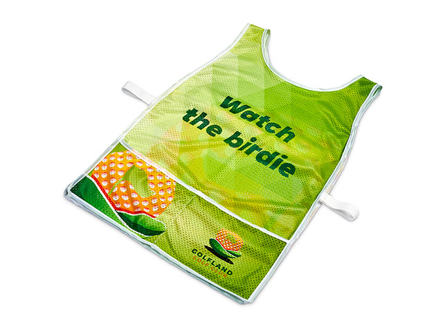 Hoppla Jackal Polyester Caddy Bib With Pvc Name Sleeve - Image 2
