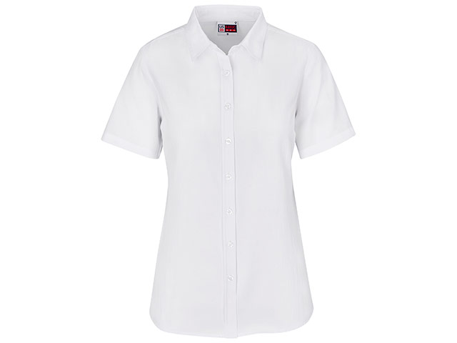 Ladies Short Sleeve Oxford Shirt - Image 4