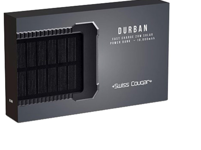 Swiss Cougar Durban Fast Charge 20W Solar Power Bank -10000Mah - Image 2