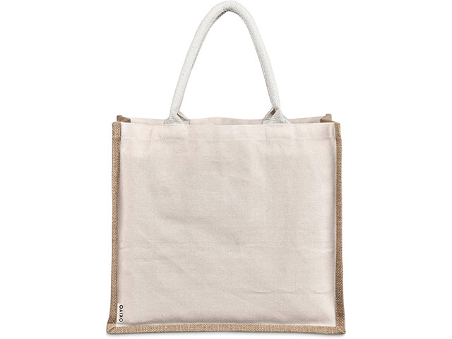 Okiyo Chinsai Maxi Jute And Cotton Tote - Image 2
