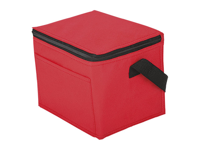 6 Can Cooler With Foil Liner And Pocket Non-Woven Foil Linin - Image 2