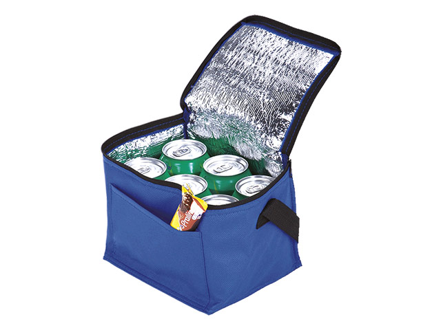 6 Can Cooler With Foil Liner And Pocket Non-Woven Foil Linin