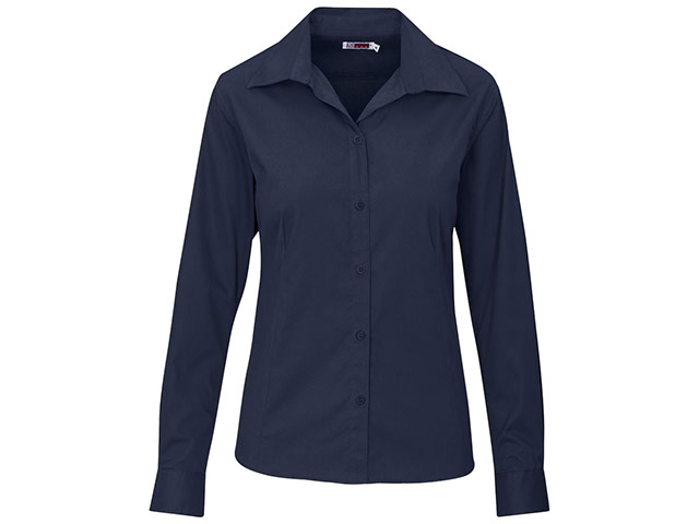 Ladies Long Sleeve Cotton Twill Moderna Shirt - Image 3