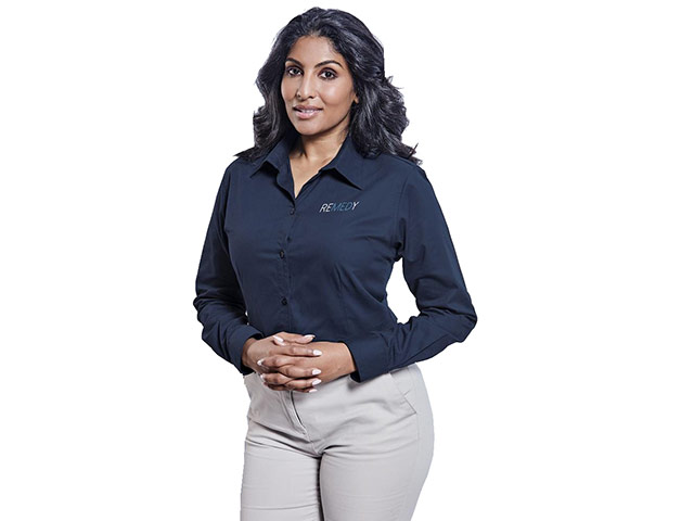 Ladies Long Sleeve Cotton Twill Moderna Shirt