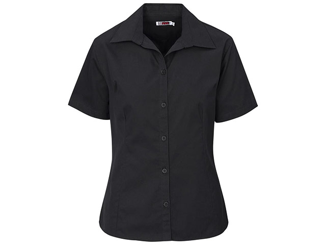 Ladies Short Sleeve Cotton Twill Moderna Shirt - Image 2