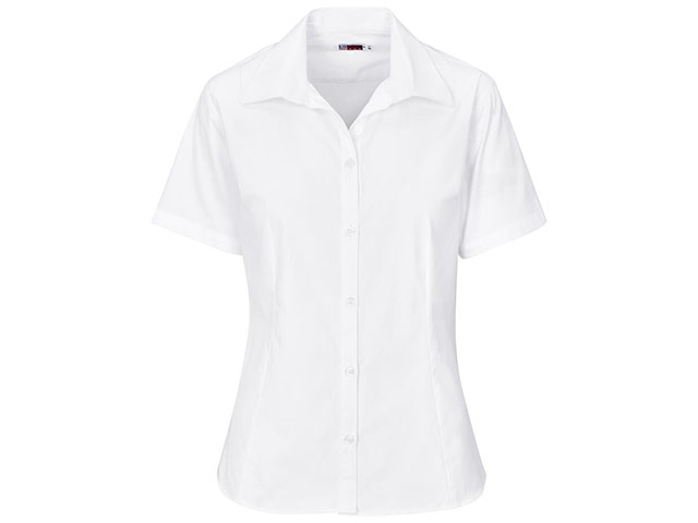 Ladies Short Sleeve Cotton Twill Moderna Shirt - Image 4
