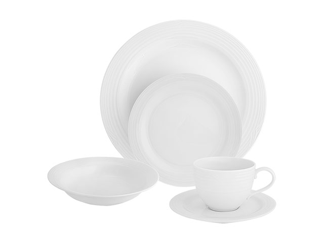 Arctic White 20 Piece Dinner Set