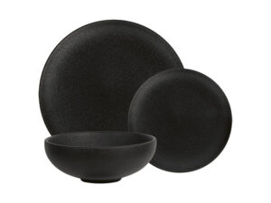 Caviar Dinner Set 12 Piece Black