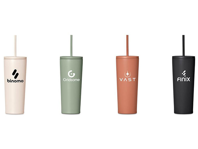 Kooshty Concorde Stainless Steel And Plastic Double-Wall Tumbler And Straw-720Ml - Image 2