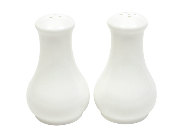 White Basics Fluted Salt andamp; Pepper