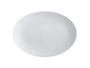White Basics Oval Plate